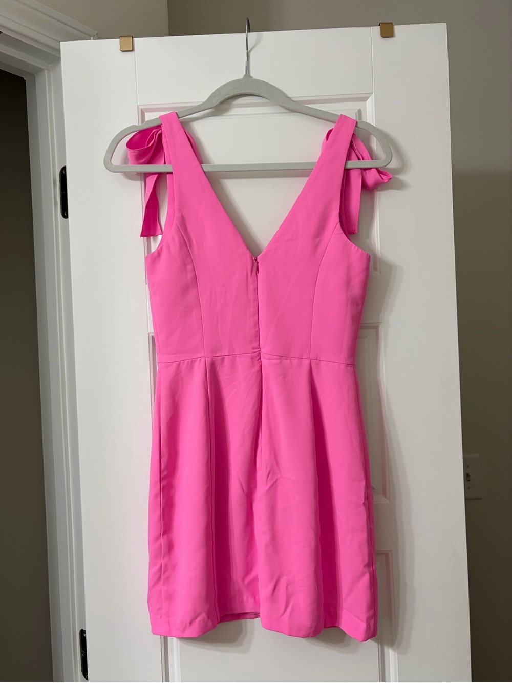 Amanda Uprichard Allora Mini Dress in Shocking Pink Size X-Small - Picture 7 of 8